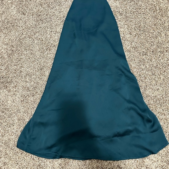 Astr Asymmetrical Teal Skirt - Picture 1 of 3